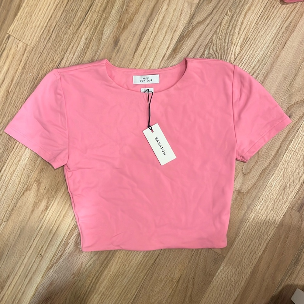 Aritzia Contour Crew Cropped T shirt